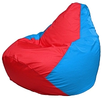 Бескаркасное кресло Flagman Груша Мини Г0.1-179 (красный/голубой) - 