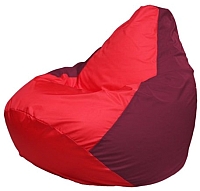 Бескаркасное кресло Flagman Груша Мини Г0.1-180 (красный/бордовый) - 