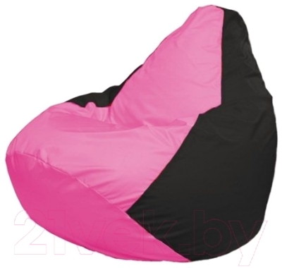 Бескаркасное кресло Flagman Груша Мини Г0.1-188 (розовый/черный)
