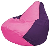 Бескаркасное кресло Flagman Груша Мини Г0.1-191 (розовый/фиолетовый) - 