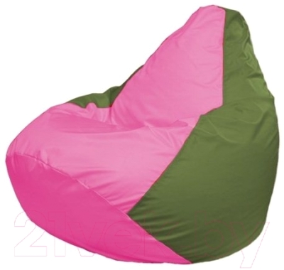 Бескаркасное кресло Flagman Груша Мини Г0.1-198 (розовый/оливковый)