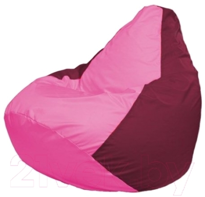 Бескаркасное кресло Flagman Груша Мини Г0.1-203 (розовый/бордовый)
