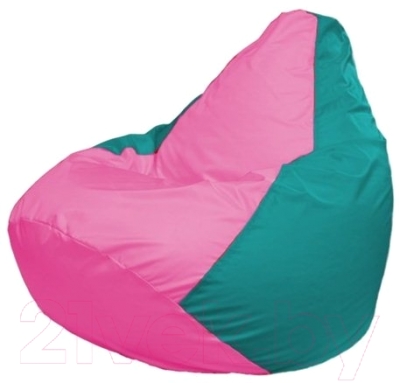 Бескаркасное кресло Flagman Груша Мини Г0.1-204 (розовый/бирюзовый)