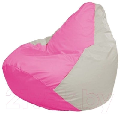 Бескаркасное кресло Flagman Груша Мини Г0.1-205 (розовый/белый)