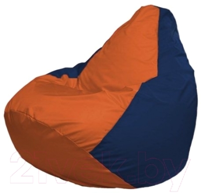 Бескаркасное кресло Flagman Груша Мини Г0.1-209 (оранжевый/темно-синий)