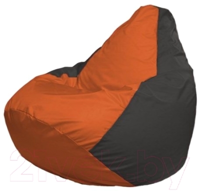 Бескаркасное кресло Flagman Груша Мини Г0.1-210 (оранжевый/темно-серый)