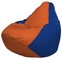 Бескаркасное кресло Flagman Груша Мини Г0.1-213 (оранжевый/синий) - 