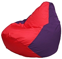 Бескаркасное кресло Flagman Груша Мини Г0.1-233 (красный/фиолетовый) - 