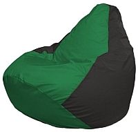 Бескаркасное кресло Flagman Груша Мини Г0.1-235 (зеленый/черный) - 