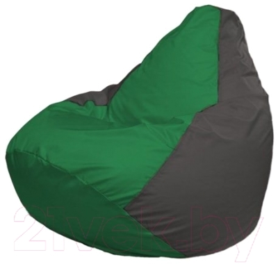 Бескаркасное кресло Flagman Груша Мини Г0.1-238 (зеленый/темно-серый)