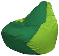 Бескаркасное кресло Flagman Груша Мини Г0.1-241 (зеленый/салатовый) - 