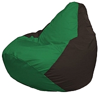 Бескаркасное кресло Flagman Груша Мини Г0.1-242 (зеленый/коричневый) - 