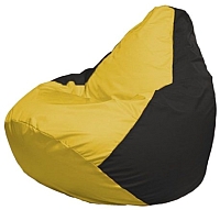 Бескаркасное кресло Flagman Груша Мини Г0.1-245 (желтый/черный) - 