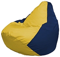 Бескаркасное кресло Flagman Груша Мини Г0.1-248 (желтый/темно-синий) - 