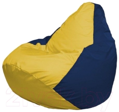 Бескаркасное кресло Flagman Груша Мини Г0.1-248 (желтый/темно-синий)