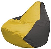Бескаркасное кресло Flagman Груша Мини Г0.1-249 (желтый/темно-серый) - 