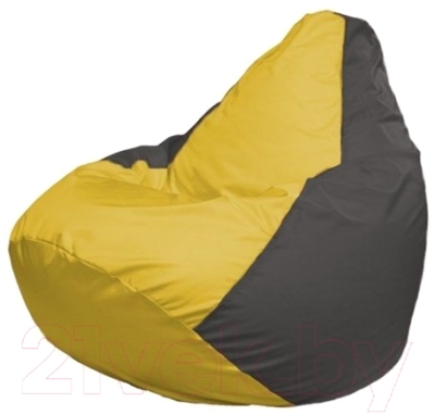 Бескаркасное кресло Flagman Груша Мини Г0.1-249 (желтый/темно-серый)