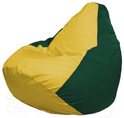 Бескаркасное кресло Flagman Груша Мини Г0.1-251 (желтый/темно-зеленый)