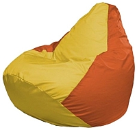 Бескаркасное кресло Flagman Груша Мини Г0.1-258 (желтый/оранжевый) - 