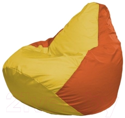 Бескаркасное кресло Flagman Груша Мини Г0.1-258 (желтый/оранжевый)