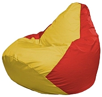Бескаркасное кресло Flagman Груша Мини Г0.1-260 (желтый/красный) - 