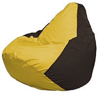 Бескаркасное кресло Flagman Груша Мини Г0.1-261 (желтый/коричневый) - 