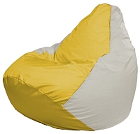 Бескаркасное кресло Flagman Груша Мини Г0.1-266 (желтый/белый) - 