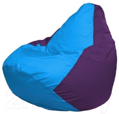 Бескаркасное кресло Flagman Груша Мини Г0.1-269 (голубой/фиолетовый)