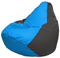 Бескаркасное кресло Flagman Груша Мини Г0.1-270 (голубой/темно-серый) - 