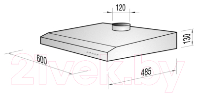 Вытяжка плоская Gorenje DU6345W