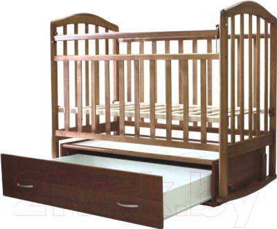 Детская кроватка Антел Алита-4 (орех)