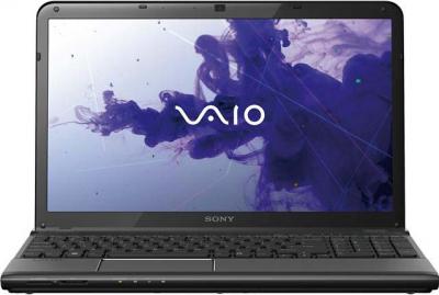 Ноутбук Sony VAIO SV-E1513T1R/B - фронтальный вид