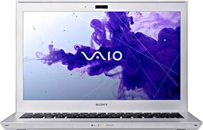 Ноутбук Sony VAIO SV-T1113L1R/S - фронтальный вид