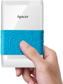 Внешний жесткий диск Apacer AC232 500Gb White (AP500GAC232W-S) - масштаб