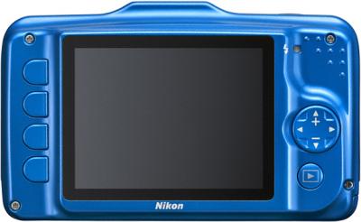 Компактный фотоаппарат Nikon Coolpix S31 Blue - вид сзади