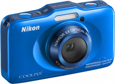 Компактный фотоаппарат Nikon Coolpix S31 Blue - общий вид