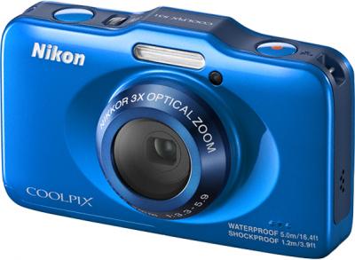 Компактный фотоаппарат Nikon Coolpix S31 Blue - общий вид