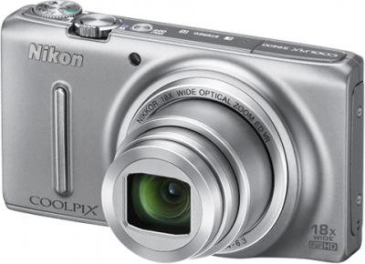 Компактный фотоаппарат Nikon Coolpix S9400 Silver - общий вид