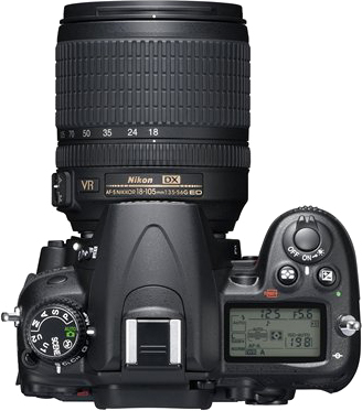 Зеркальный фотоаппарат Nikon D7000 Kit 18-55mm VR - вид сверху