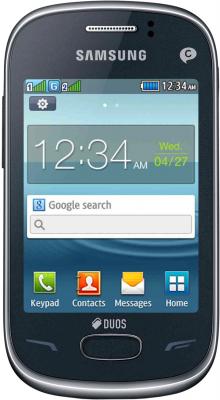 Мобильный телефон Samsung S3802 Rex 70 Duos Metalic Blue (GT-S3802 MBWSER) - общий вид