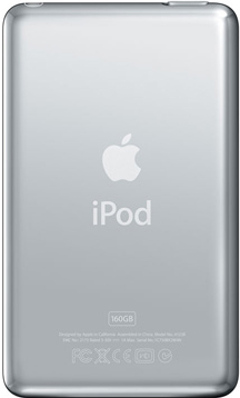 MP3-плеер Apple iPod classic 160Gb MC297QB/A (черный) - вид сзади