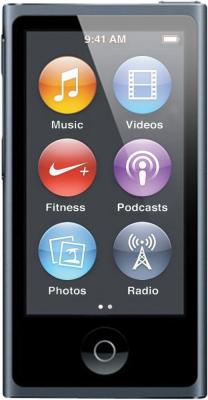MP3-плеер Apple iPod nano 16Gb MD481QB/A (графит) - вид спереди