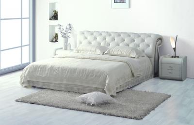 Двуспальная кровать Королевство сна K630 160x200 белый (основание, подъемный механизм) - в интерьере