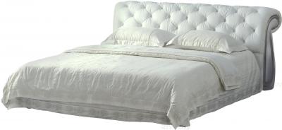Двуспальная кровать Королевство сна K630 180x200 (белый, с основанием) - общий вид