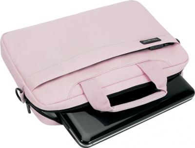 Сумка для ноутбука Targus Slim Netbook Case Pink (TSS18003EU) - общий вид с нетбуком