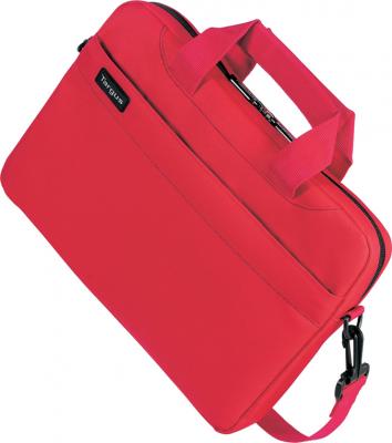 Сумка для ноутбука Targus Slim Netbook Case Red (TSS18004EU) - вид спереди