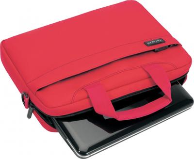 Сумка для ноутбука Targus Slim Netbook Case Red (TSS18004EU) - общий вид с нетбком