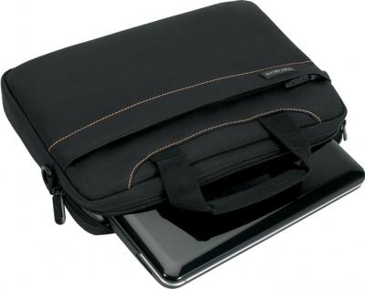 Сумка для ноутбука Targus Slim Netbook Case Black (TSS180EU) - общий вид с нетбуком
