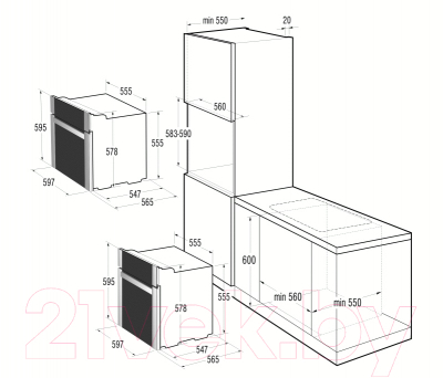 Электрический духовой шкаф Gorenje BO87W