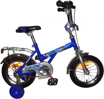 Детский велосипед Novatrack Х24562 Серебристо-синий - общий вид
